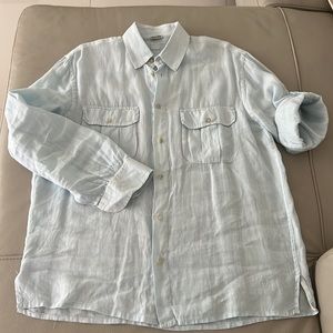 120% Lino Shirt for Men Made in Italy